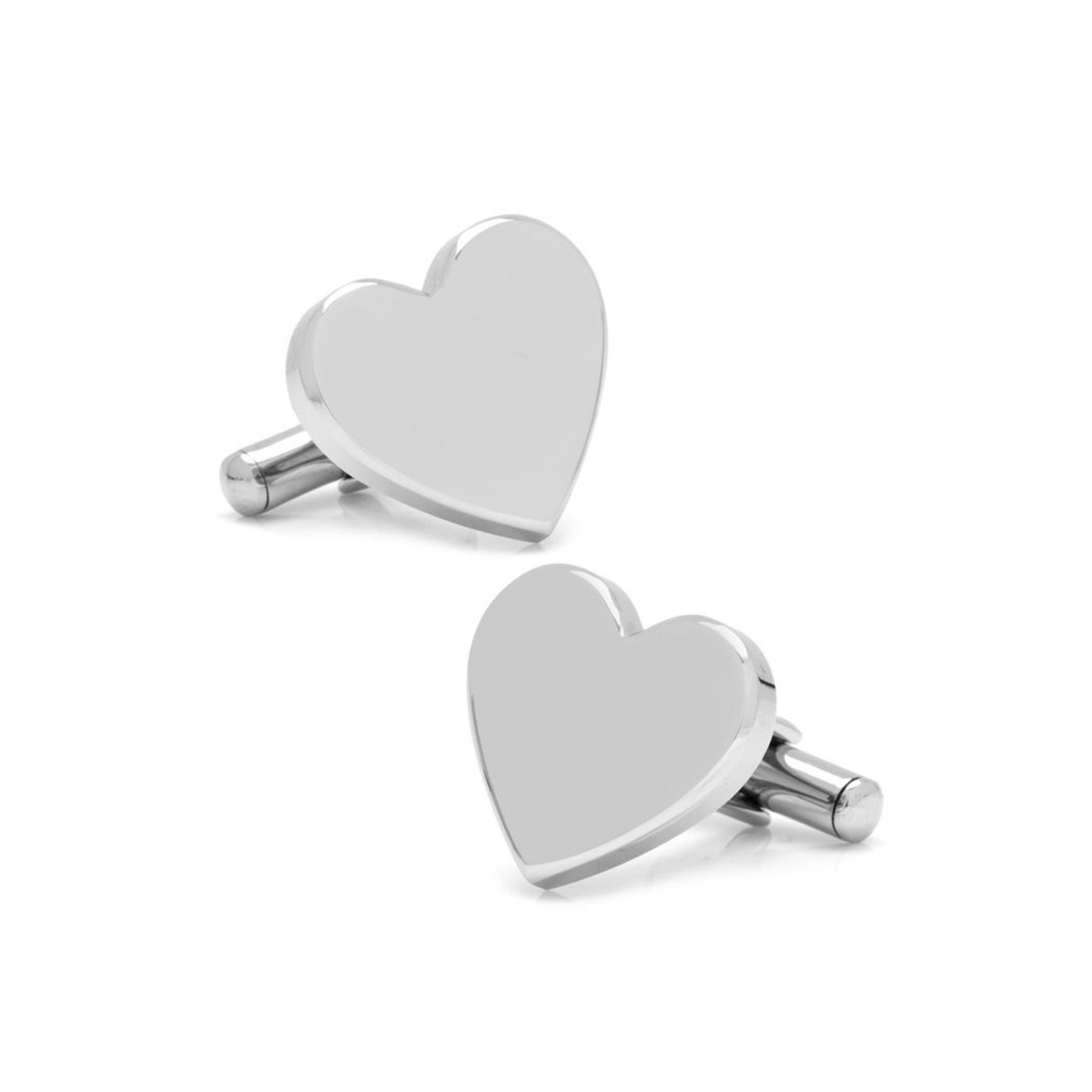 Stainless Steel Heart Cufflinks