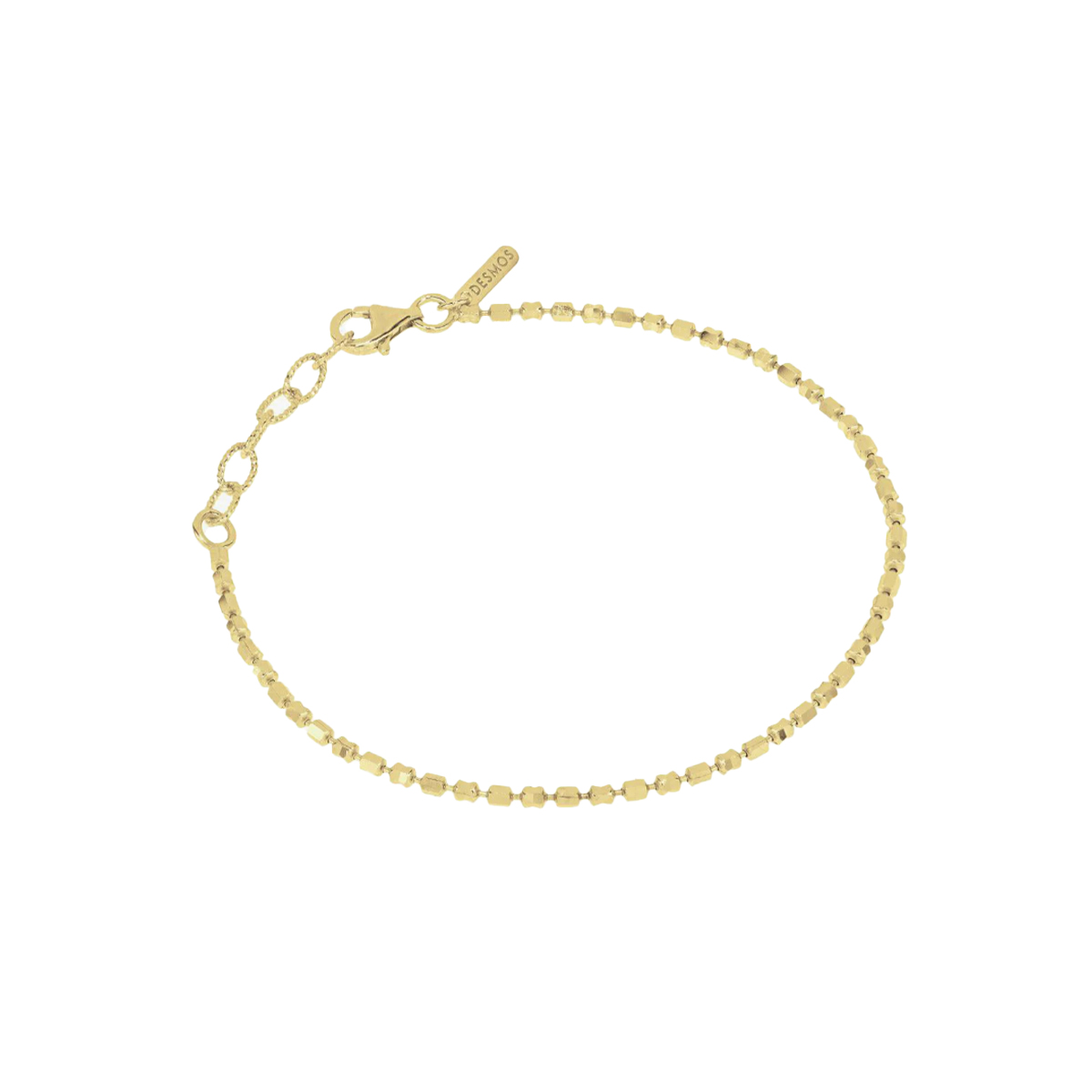 Sterling Silver Gold Plated Mirror Bracelet