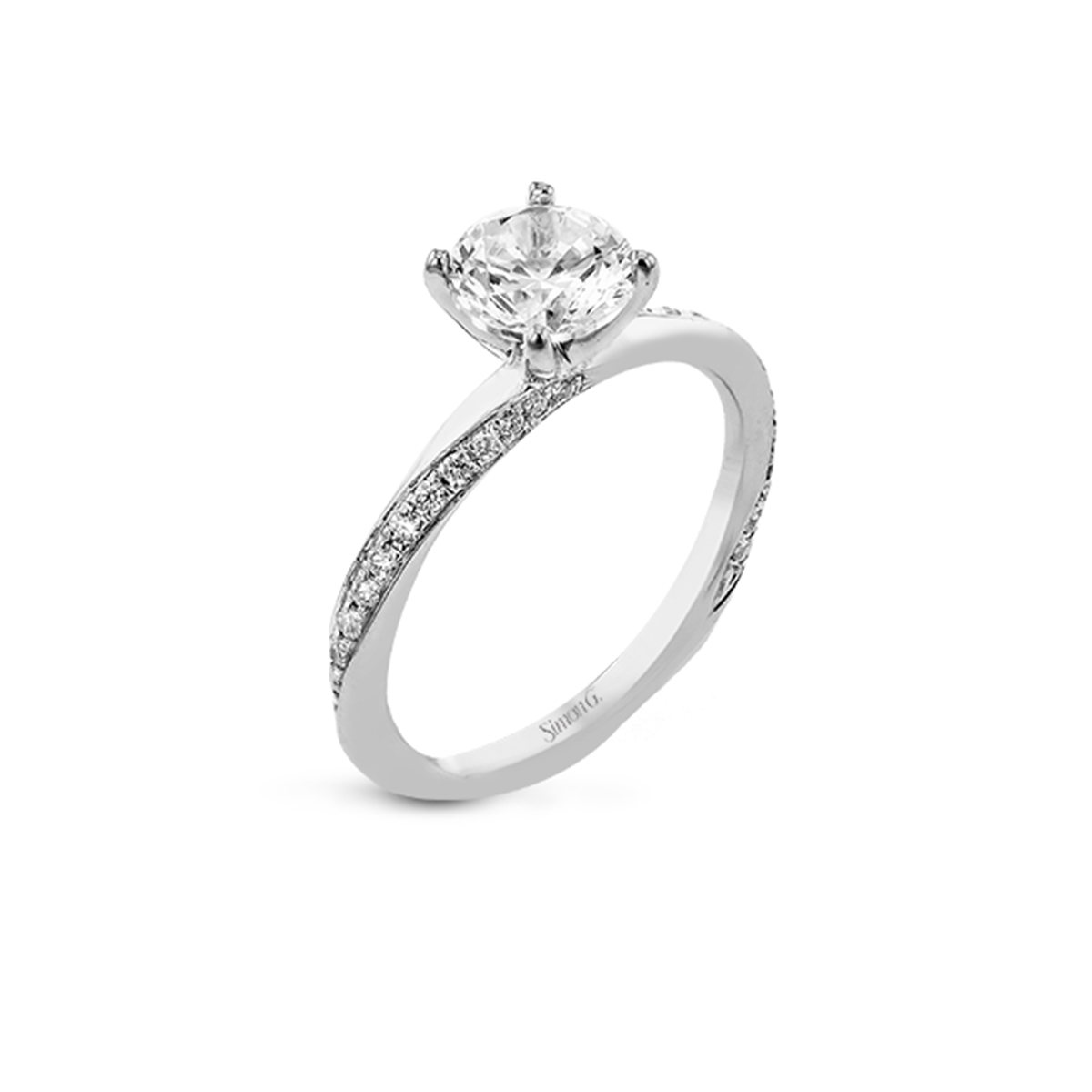 Sterling Silver Cubic Zirconia Sample Engagement Ring