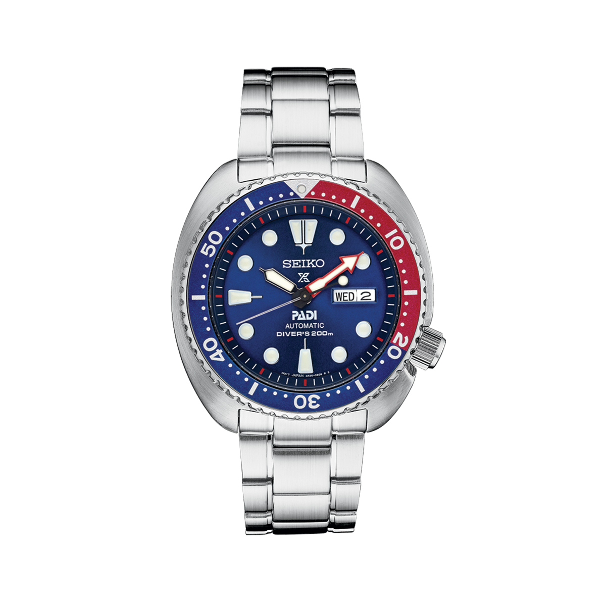 Stainless Steel Seiko Special Edition PADI Diver Watch