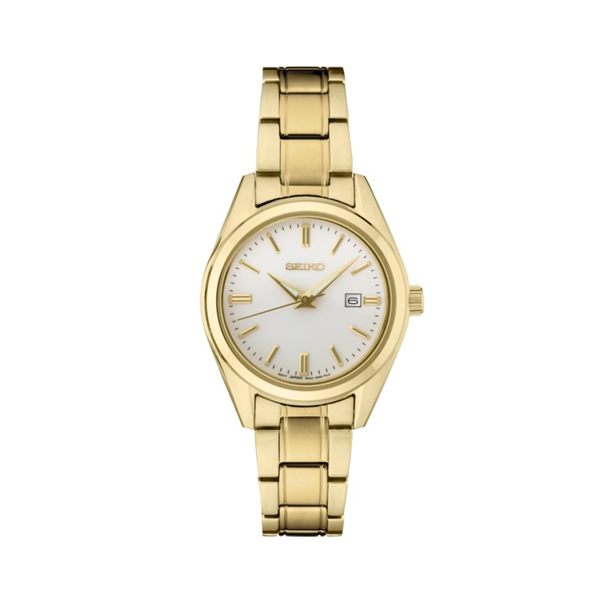 Stainless Steel Yellow Gold Plated Seiko Essentials Collection Quartz Watch