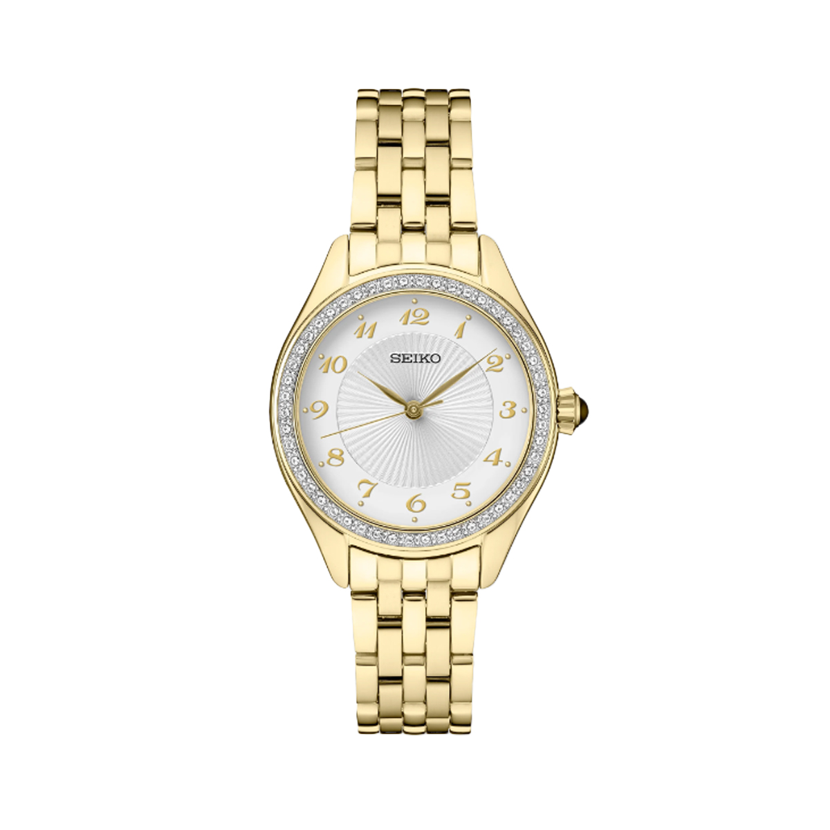 Stainless Steel Yellow Plated Gold Seiko Essentials Connection Watch