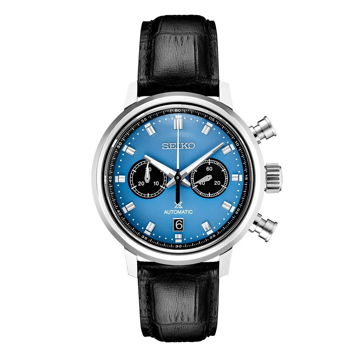 Stainless Steel Seiko Luxe Prospex Speedtimer Mechanical Chronograph Watch
