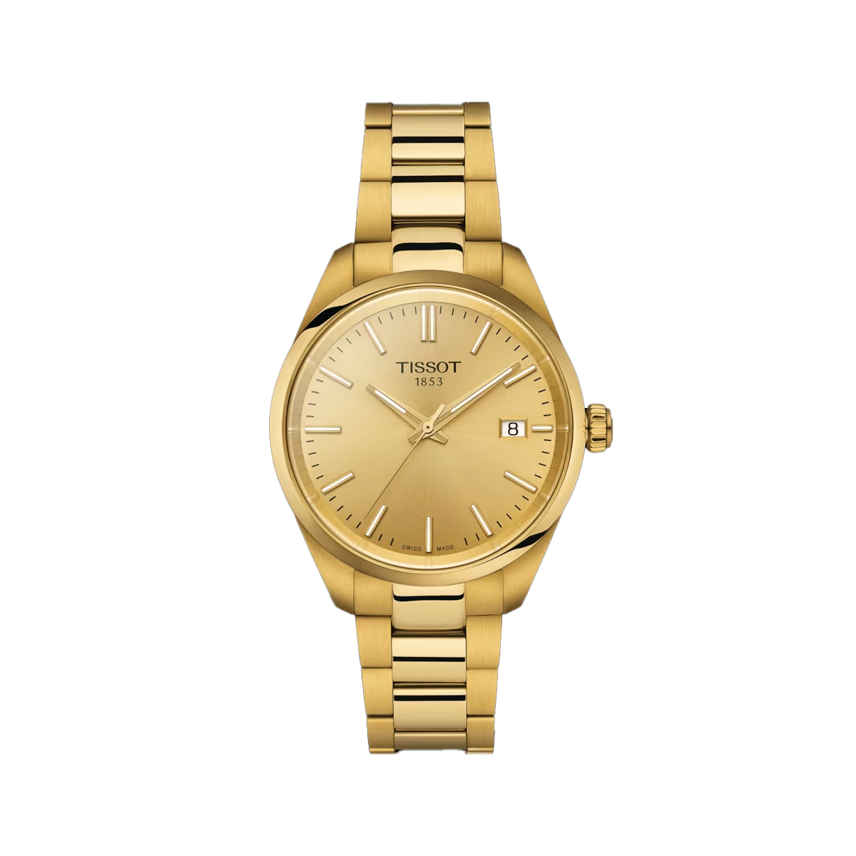 Stainless Steel Yellow Gold Tissot Plated PR 100
