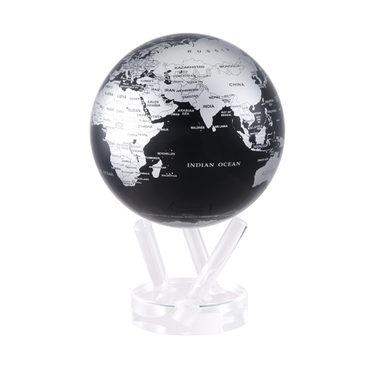 Mova - Black & Silver Globe 6"