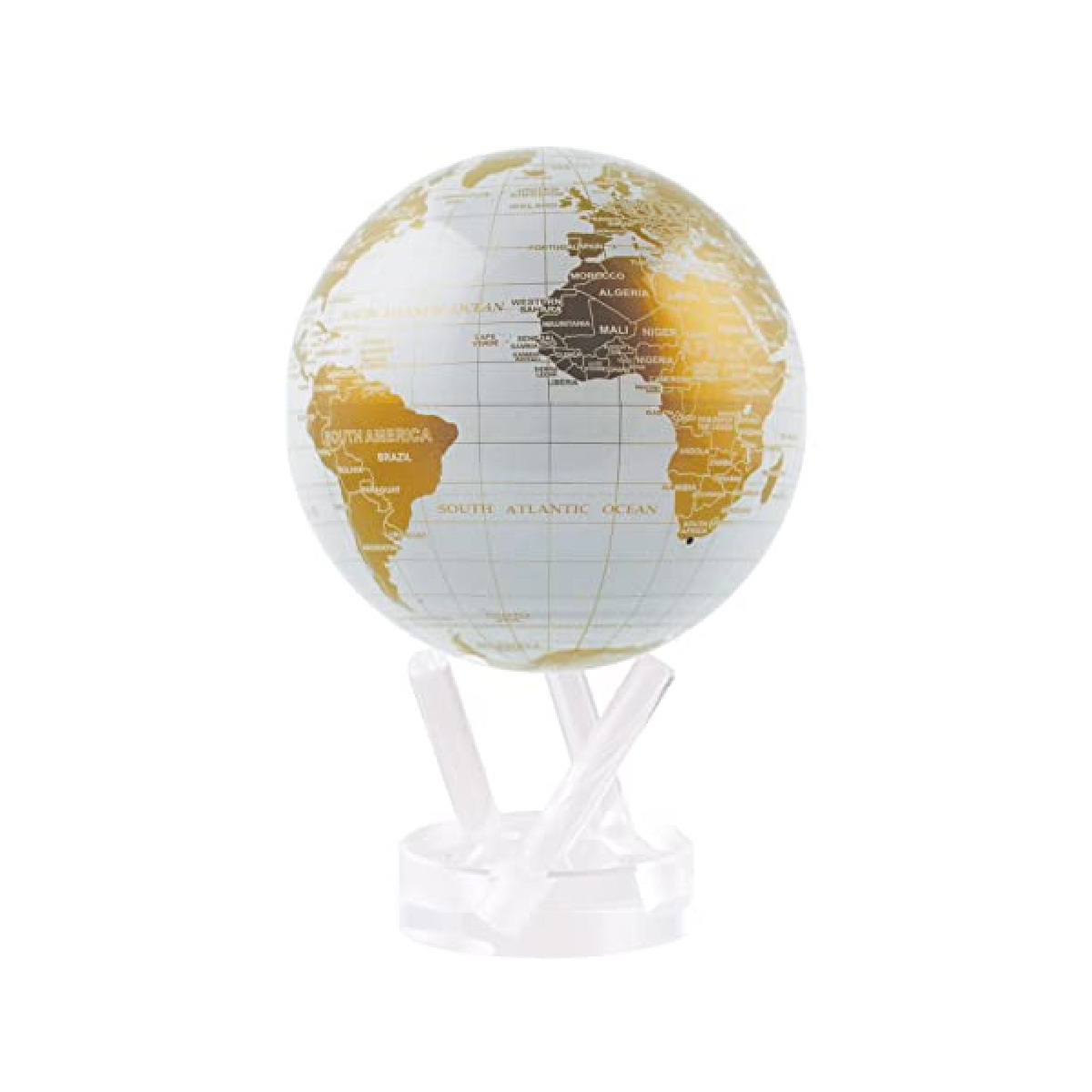 MOVA - White & Gold Globe 6"