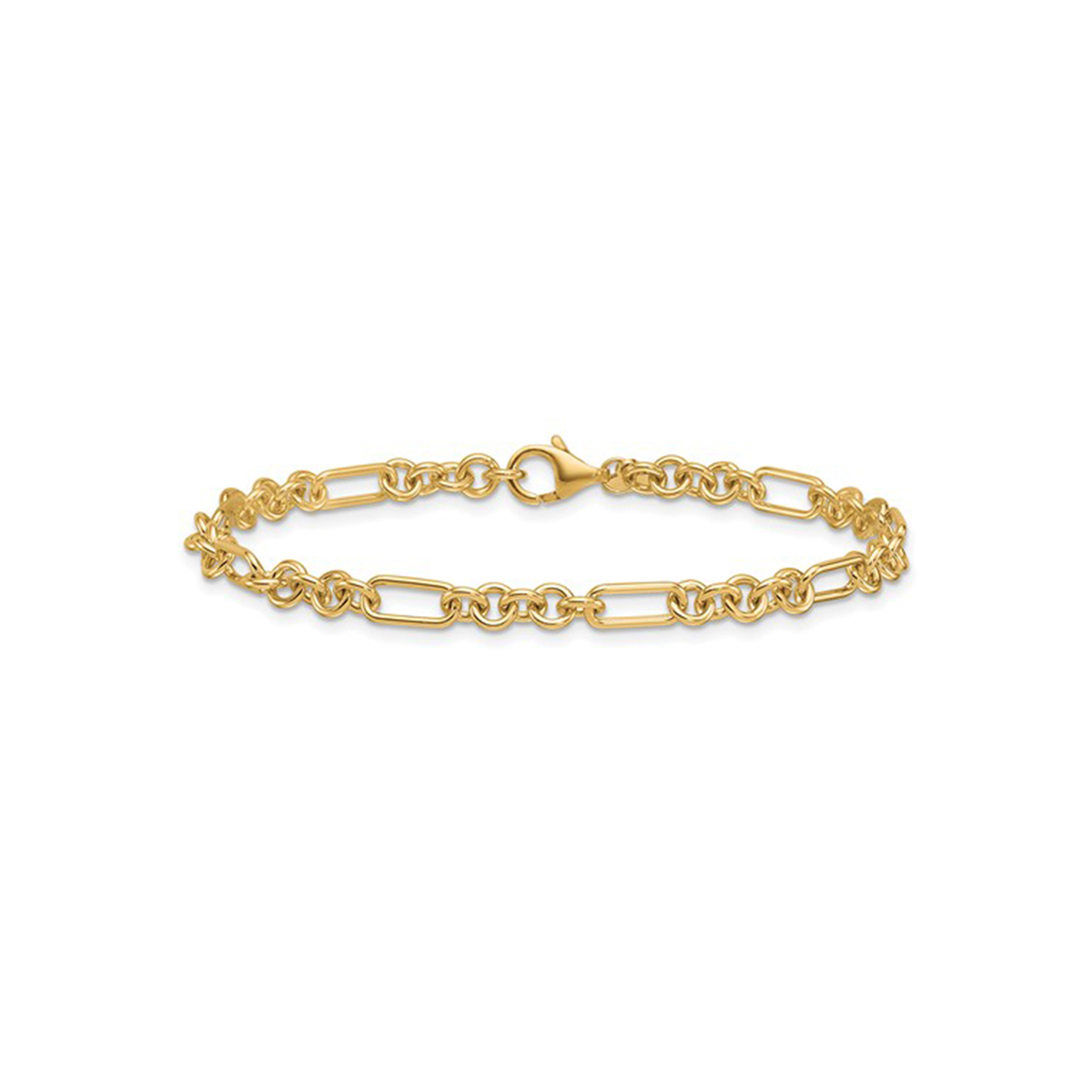 14K Yellow Gold Fancy Link Bracelet