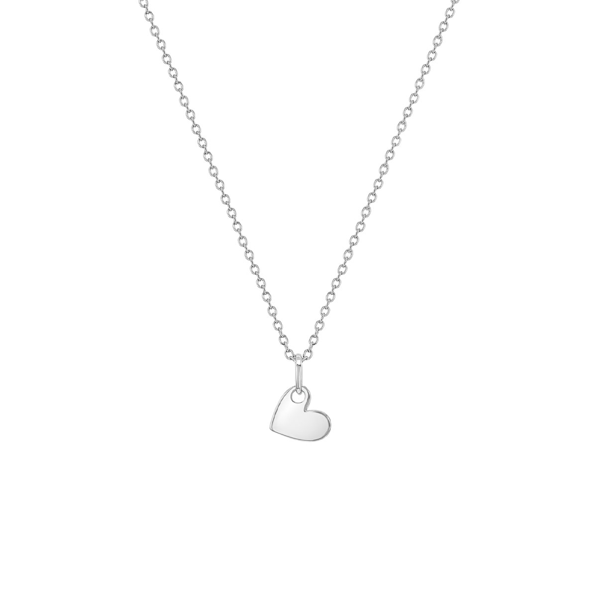 Children's Sterling Silver Heart Pendant with Chain