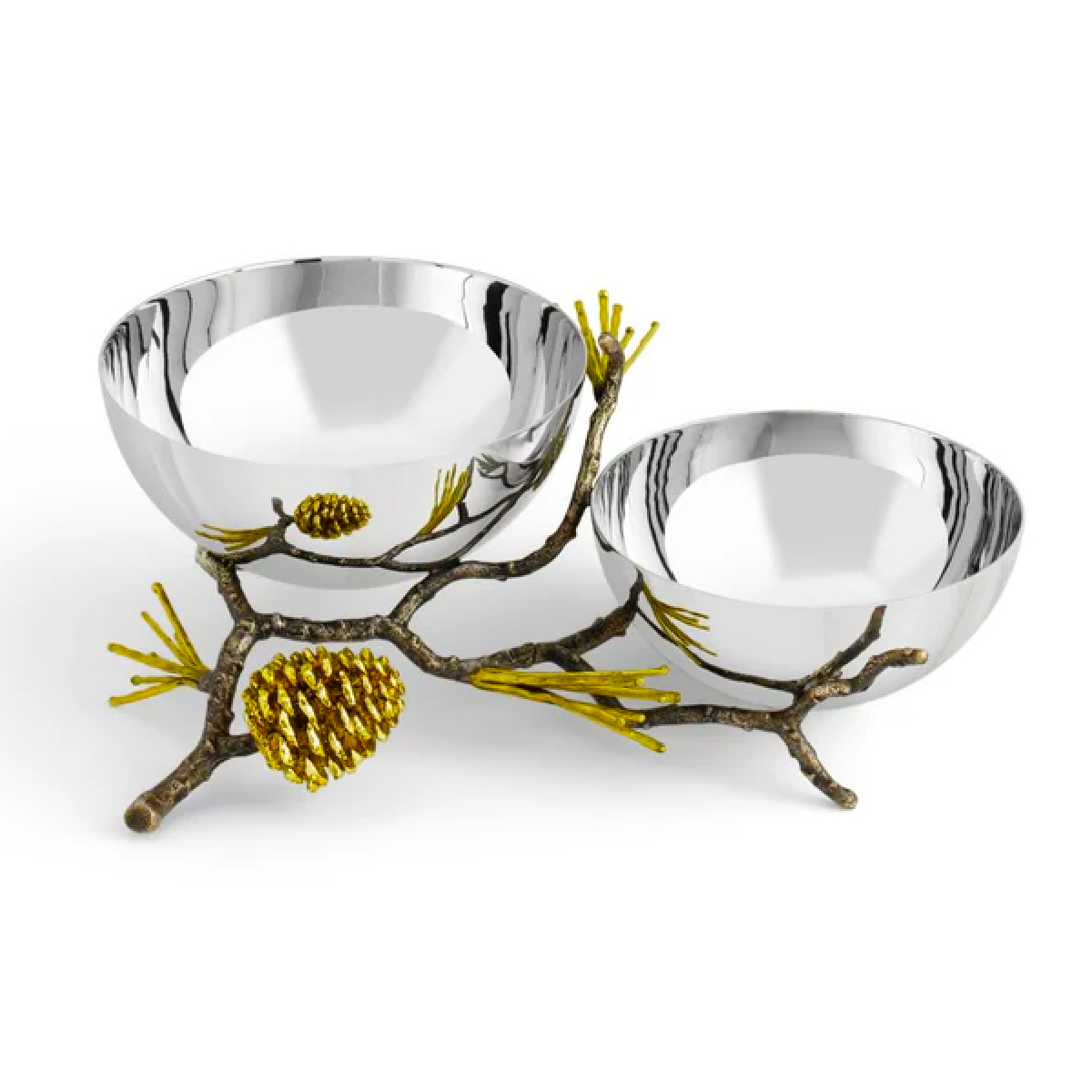 Michael Aram - Pine Cone Double Bowl