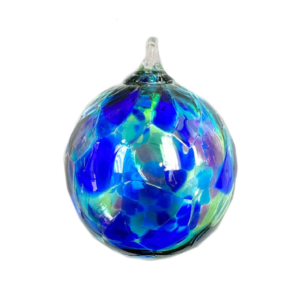 Glass Eye Studio - Blue Mosaic Round Ornament