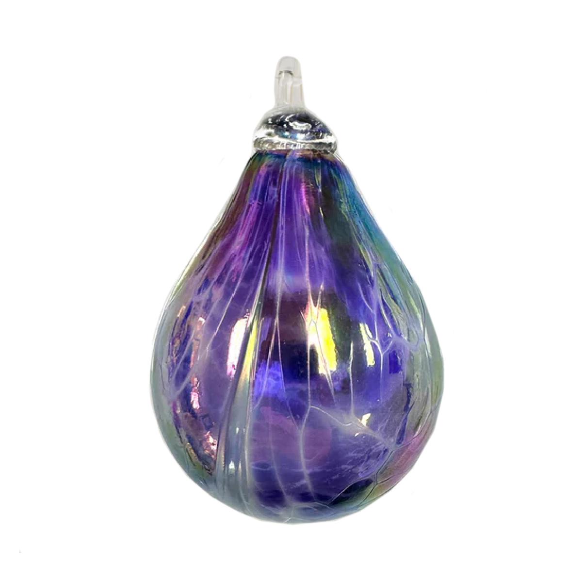 Glass Eye Studio - Amethyst Raindrop Ornament