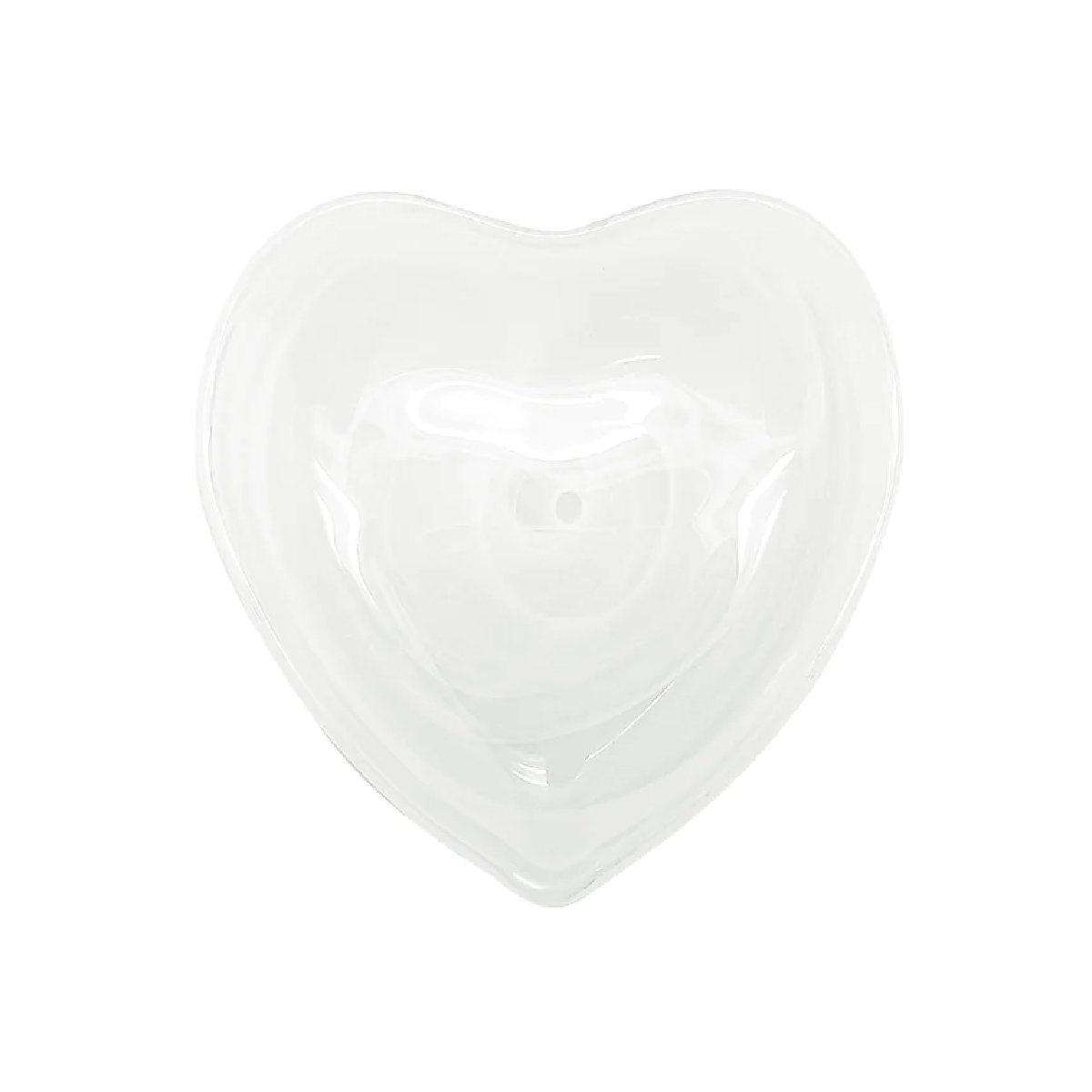 Mariposa - Alabaster White Heart Plate