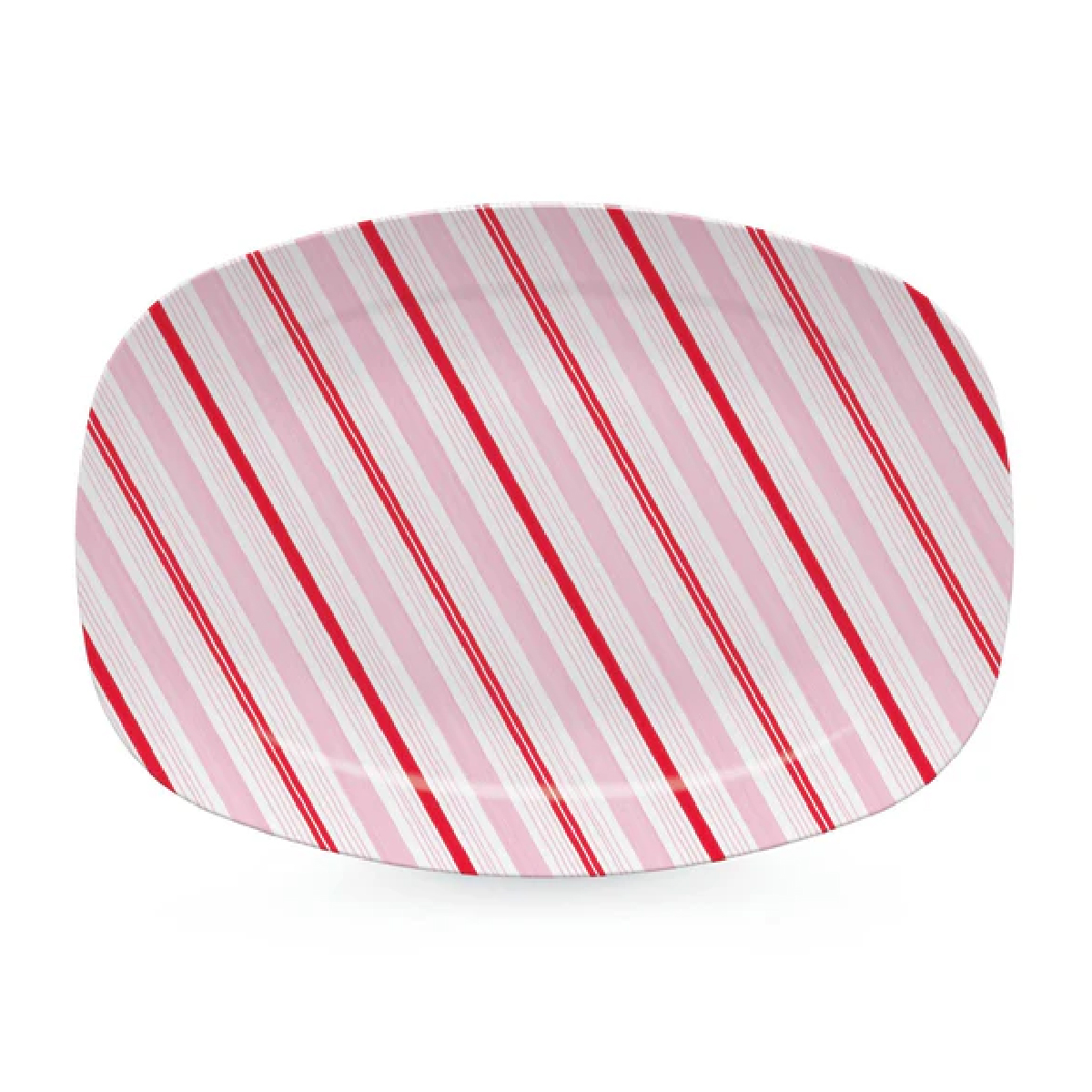 Mariposa - Peppermint Stripes Platter