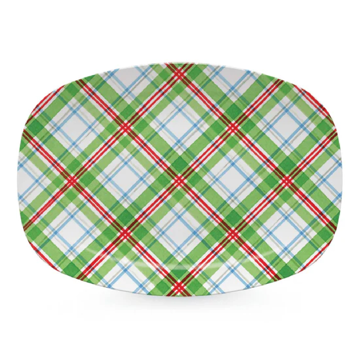 Mariposa - Christmas Tartan Plaid Platter