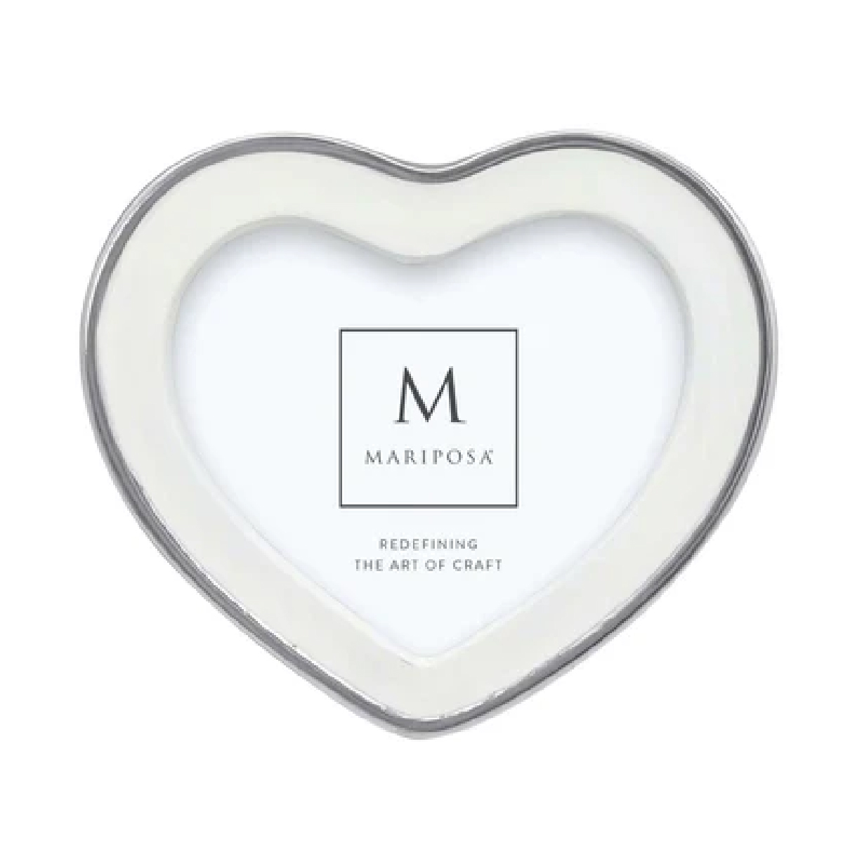 Mariposa - Signature White 4x6 Heart Frame