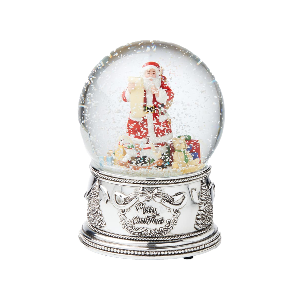 Reed & Barton - Winter Traditions Santa Musical Snow Globe