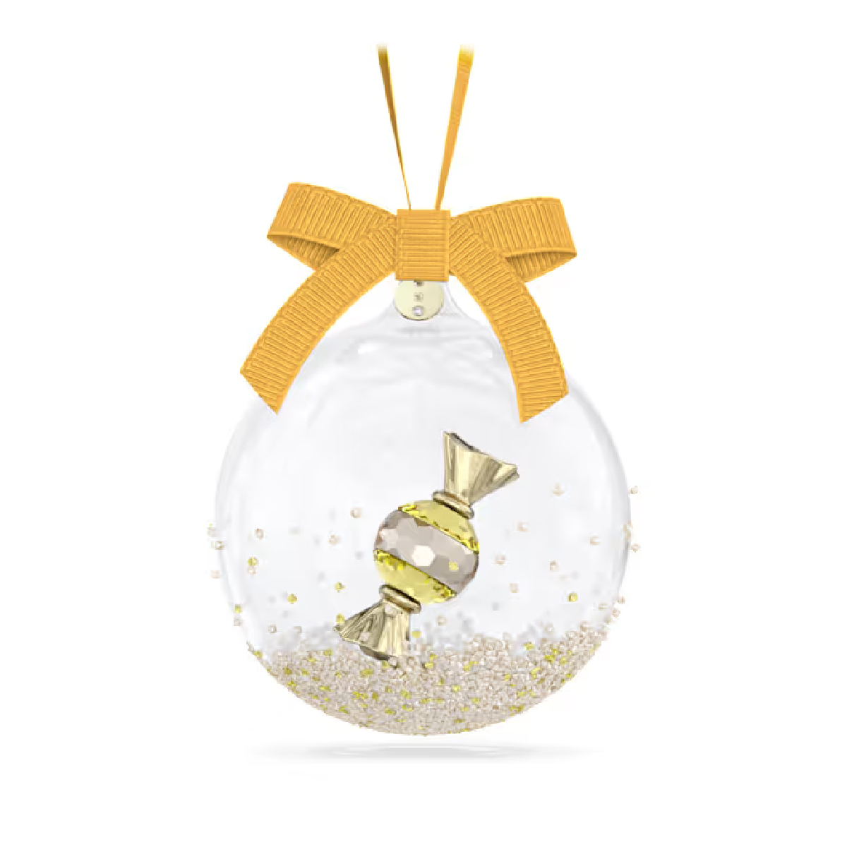 Swarovski - Holiday Cheers Dulcis: Yellow Ball Ornament