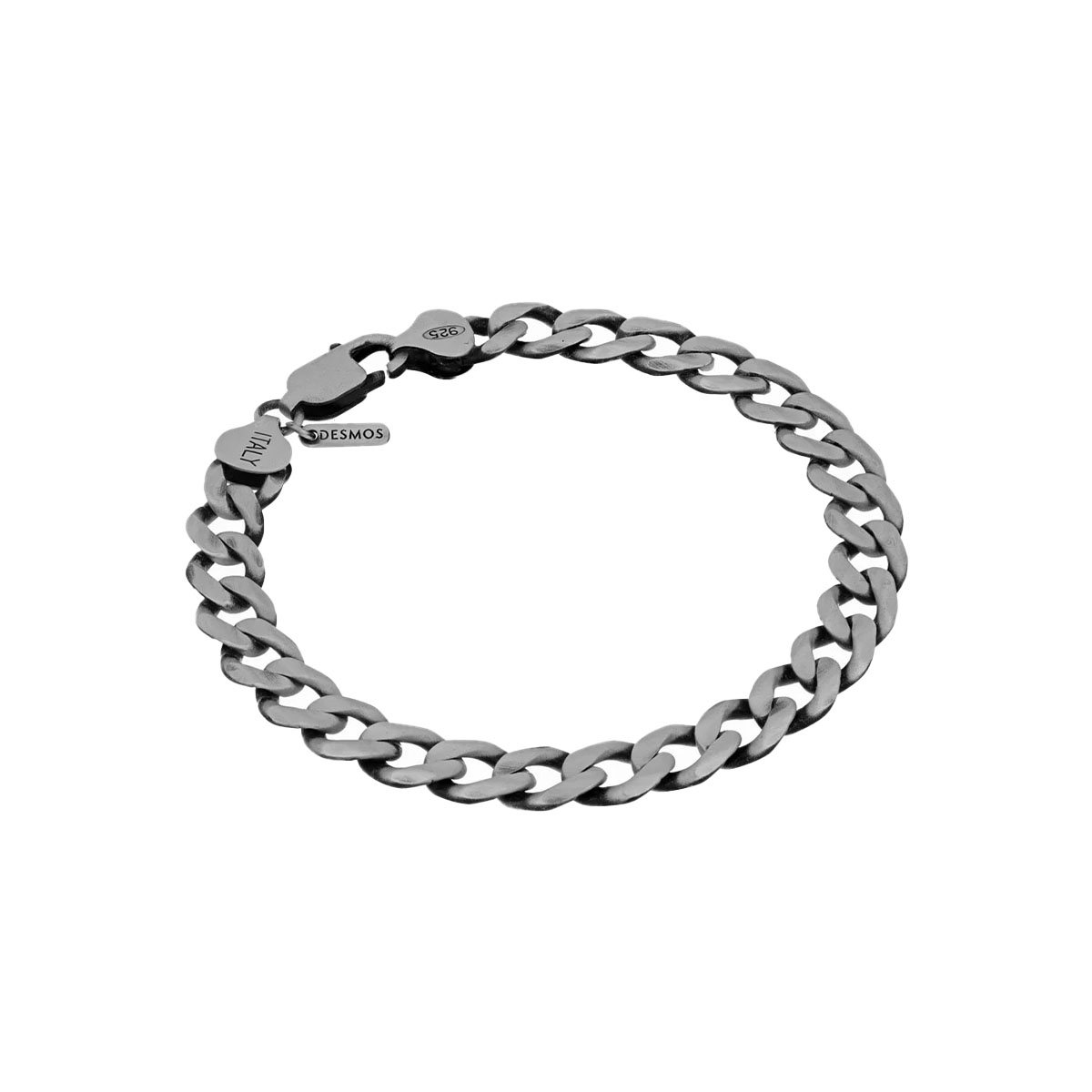 Sterling Silver 8-Inch Antique Link Bracelet