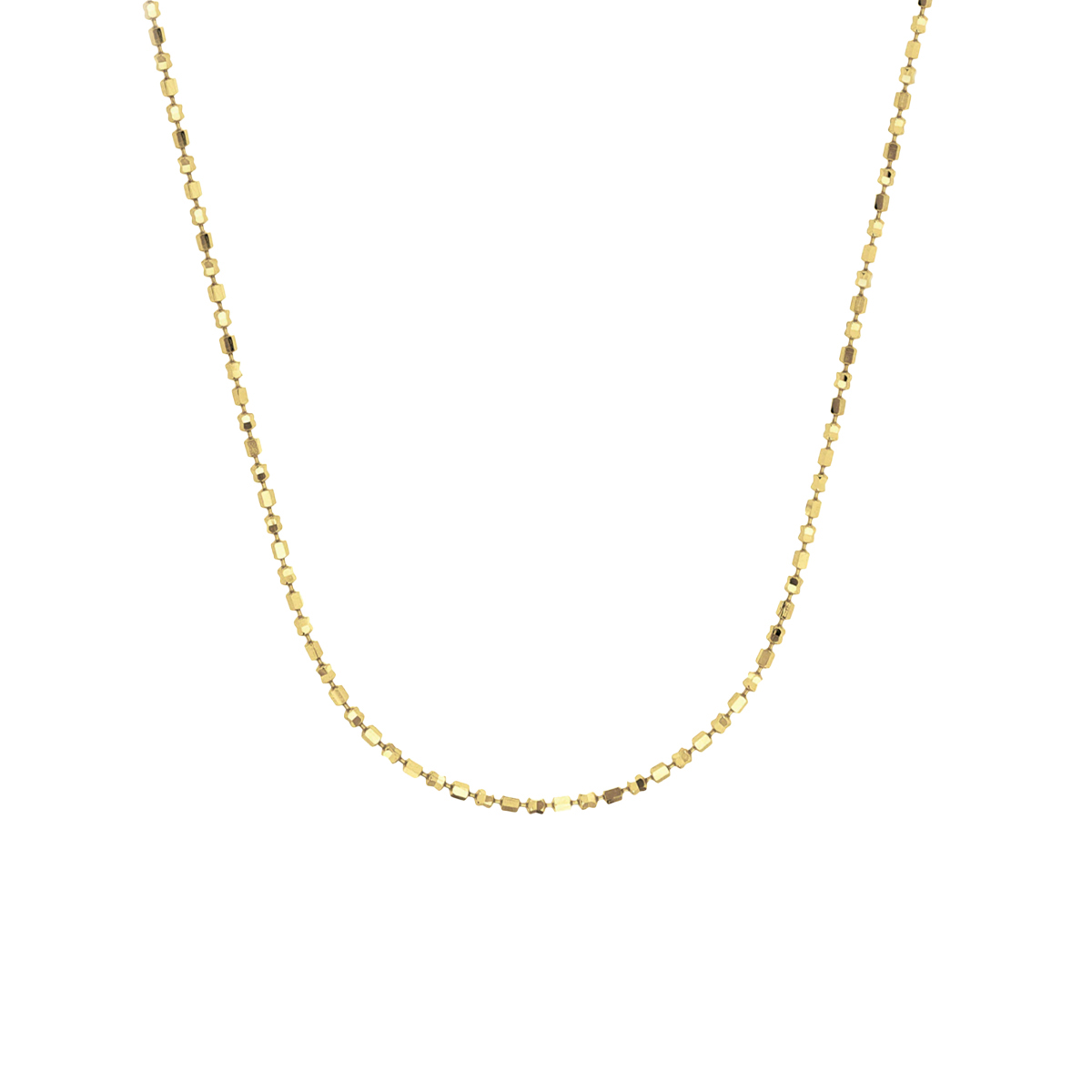 Gold Plated Sterling Silver Mirror Necklace