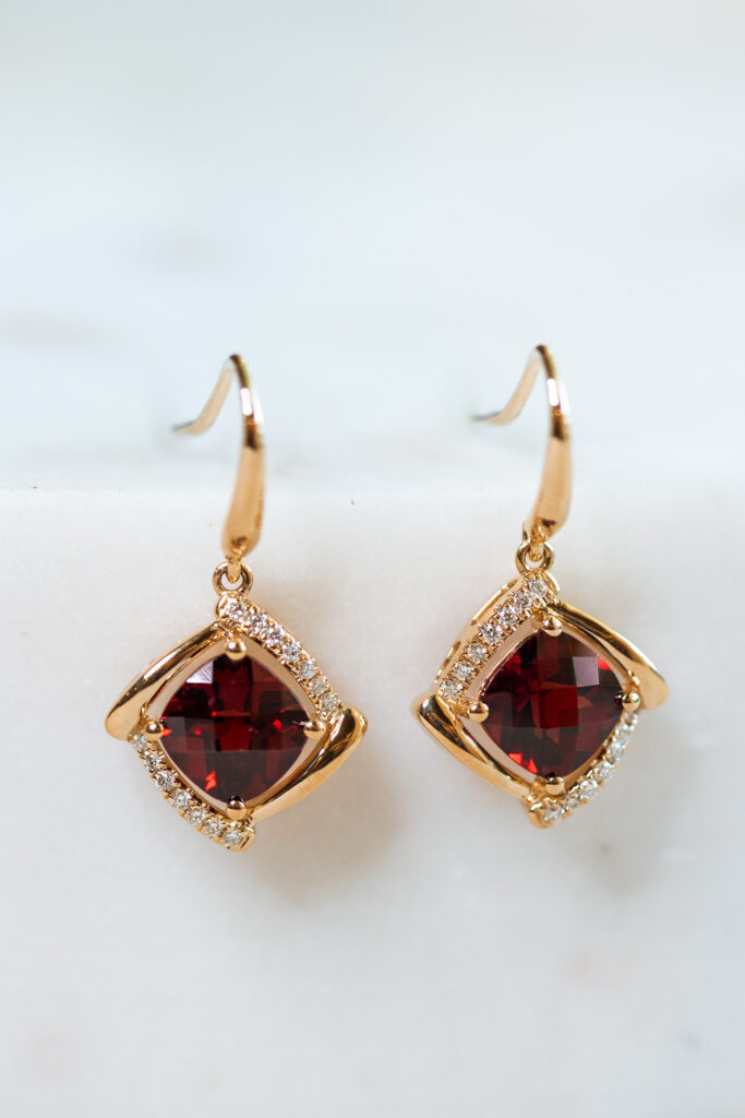 gemstone earrings